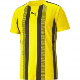 Мъжка тениска Puma Teamliga Striped Jersey T-Shirt Mens - Yellow/Black мъжка,тениска,мъжки,тениски,мъжки,блузи,с,яка,мъжки,потници,футбол,футболни,горнища,puma,teamliga,striped,jersey,t,shirt,mens,yellow,black