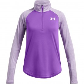 Яке Under Armour Kids' Tech Graphic Long Sleeve Half Zip Oversized Fit Performance Training Jacket - Purple яке,дрехи,за,училище,разпродажба,under,armour,детски,якета,и,палта,under,armour,kids',tech,graphic,long,sleeve,half,zip,oversized,fit,performance,training,