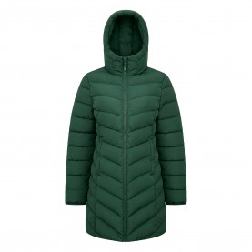 дамско,яке,дамски,жилетки,slazenger,womens,mid,length,hooded,long,sleeve,puffer,jacket,dark,green