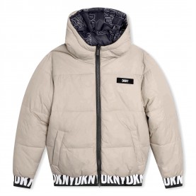 юношеско,яке,детски,облекла,dkny,logo,puffer,jacket,juniors,black,09b