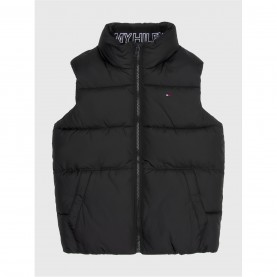 юношески,елек,детски,облекла,tommy,hilfiger,essential,padded,gilet,juniors,black,bds