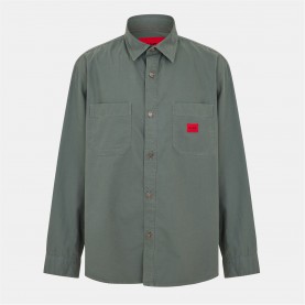 облекла,на,разпродажба,мъжки,якета,hugo,hugo,erato,overshirt,dark,green