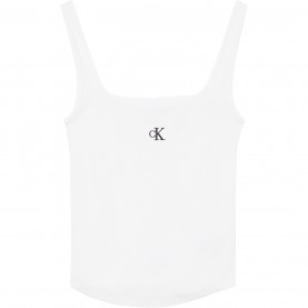 потник,calvin,klein,jeans,cropped,monogram,tank,top,whte