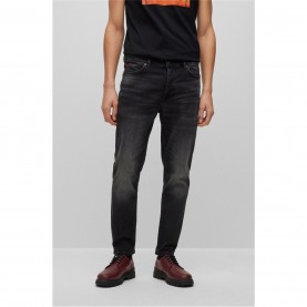 дънки,мъжки,дънки,hugo,634,tapered,denim,jeans,charcoal,010