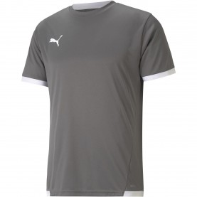 Фланелка Puma teamLIGA Jersey - Smoke Pearl/Wht фланелка,мъжки,тениски,мъжки,блузи,с,яка,мъжки,потници,футбол,футболни,горнища,puma,teamliga,jersey,smoke,pearl,wht