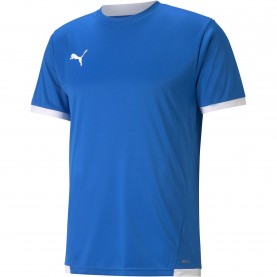 Фланелка Puma teamLIGA Jersey - Elec Blue/White фланелка,мъжки,блузи,с,яка,мъжки,тениски,мъжки,потници,футболни,горнища,puma,teamliga,jersey,elec,blue,white
