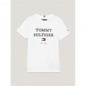 юношеска,тениска,детски,облекла,tommy,hilfiger,oversized,logo,t,shirt,juniors,white