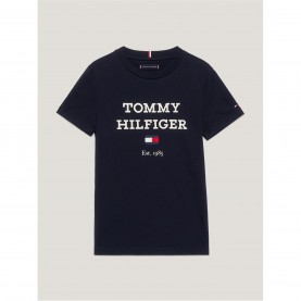 юношеска,тениска,детски,облекла,tommy,hilfiger,oversized,logo,t,shirt,juniors,desert,sky
