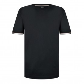 Тениска Boss Mens HBB Thompson 04 Premium Cotton T-Shirt - Black 001 тениска,мъжки,тениски,boss,men,s,hbb,thompson,04,premium,cotton,t,shirt,black,001