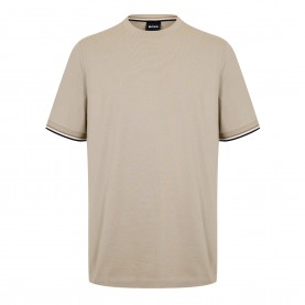 Тениска Boss Mens HBB Thompson 04 Premium Cotton T-Shirt - Beige 286 тениска,мъжки,тениски,boss,men,s,hbb,thompson,04,premium,cotton,t,shirt,beige,286