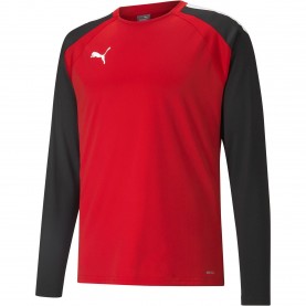 Мъжка тениска Puma Teamliga Training Sweat T-Shirt Mens - Red/Black мъжка,тениска,мъжки,тениски,мъжки,блузи,с,яка,мъжки,потници,футбол,футболни,горнища,puma,teamliga,training,sweat,t,shirt,mens,red,black