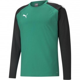 Мъжка тениска Puma Teamliga Training Sweat T-Shirt Mens - Green/Black мъжка,тениска,мъжки,тениски,мъжки,блузи,с,яка,мъжки,потници,футбол,футболни,горнища,puma,teamliga,training,sweat,t,shirt,mens,green,black