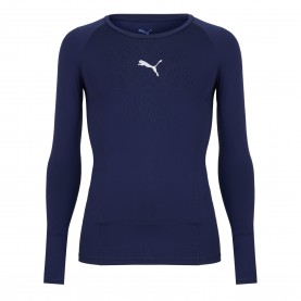 Мъжка тениска Puma Liga Baselayer Tee Ls T-Shirt Mens - Peacoat мъжка,тениска,мъжки,потници,мъжки,тениски,мъжки,блузи,с,яка,футбол,puma,liga,baselayer,tee,ls,t,shirt,mens,peacoat