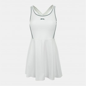 Рокля Slazenger Flared T Dress - White/Forest Gr рокля,тенис,в,училище,дамски,поли,и,рокли,дамски,облекла,за,тенис,дамско,тенис,облекло,бадминтон,бадминтон,облекла,облекла,за,хокей,падел,тенис,скуош,топки