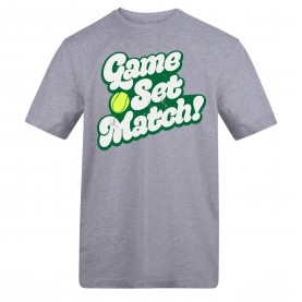 AWD Adults Printed Tennis Tee - Game Set Match мъжки,горнища,размер+,дамски,облекла,за,тенис,мъжко,облекло,за,тенис,тенис,облекла,падел,тенис,бадминтон,бадминтон,облекла,облекла,за,хокей,дамско,тенис,об