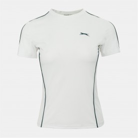 Slazenger TECH CONTRAST DETAIL TENNIS TEE - White тенис,в,училище,дамски,тениски,дамски,топове,дамски,горнища,размер+,дамски,облекла,за,тенис,дамски,облекла,размер,дамско,тенис,облекло,бадминтон,бадминтон,