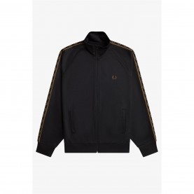 Горнище Fred Perry Mens Tape Poly Tracksuit Top - Black/Shade S77 горнище,дамски,екипи,мъжки,ежедневни,облекла,мъжки,горнища,с,качулка,мъжки,екипи,fred,perry,mens,tape,poly,tracksuit,top,black,shade,s77