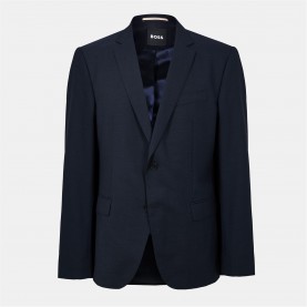 Boss Men's Structured Shoulder Notched Lapel Suit - Blue мъжки,костюми,boss,men's,structured,shoulder,notched,lapel,suit,blue