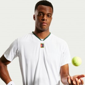 Тениска Nike Mens Short Sleeve Performance T-Shirt - White/Green тениска,мъжки,тениски,мъжки,блузи,с,яка,мъжки,потници,тенис,облекла,падел,тенис,бадминтон,скуош,nike,men,s,short,sleeve,performance,t,shirt,white,green