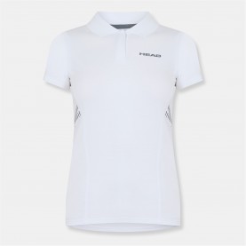 Блуза с яка HEAD Clb Polo Shirt Ld99 - White блуза,с,яка,тенис,в,училище,дамски,топове,дамски,горнища,размер+,дамски,блузи,с,яка,дамски,облекла,за,тенис,дамски,облекла,размер,дамско,тенис,облекло,бадм