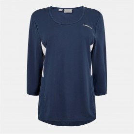 HEAD Club three quarterSht Ld99 - Blue тенис,в,училище,дамски,тениски,дамски,топове,дамски,горнища,размер+,дамски,облекла,за,тенис,дамски,облекла,размер,дамско,тенис,облекло,бадминтон,бадминтон,