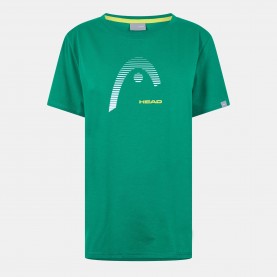 Дамска тениска HEAD Womens Club Lara Performance T-Shirt - Green дамска,тениска,тенис,облекла,падел,тенис,бадминтон,head,women,s,club,lara,performance,t,shirt,green