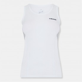 Потник HEAD Club Tank Top Ld99 - White потник,тенис,в,училище,дамски,топове,дамски,облекла,за,тенис,дамски,потници,дамско,тенис,облекло,бадминтон,бадминтон,облекла,всички,йога,и,пилатес,аксесоар