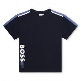 юношеска,тениска,детски,облекла,boss,side,logo,t,shirt,juniors,navy,849