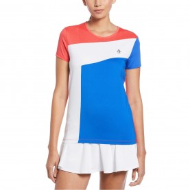 дамска,тениска,дамски,топове,original,penguin,penguin,asym,block,t,shirt,womens,bittersweet