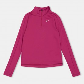 Nike Older Girls DRI-FIT Long Sleeve Half Zip - Sweet Beet детски,тениски,nike,older,girls,dri,fit,long,sleeve,half,zip,sweet,beet