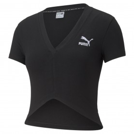 дамска,тениска,разпродажба,puma,дамски,топове,puma,sportstyle,puma,sportstyle,classic,v,t,shirt,womens,black