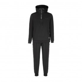 анцуг,мъжки,екипи,firetrap,mens,quarter,zip,tracksuits,black