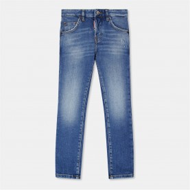 дънки,детски,3/4,панталони,dsquared2,kids',dsq,logo,slim,fit,jeans,blue,dq01