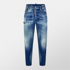 Дънки DSQUARED2 5-Pocket Jeans - Navy Blue дънки,мъжки,дънки,dsquared2,5,pocket,jeans,navy,blue