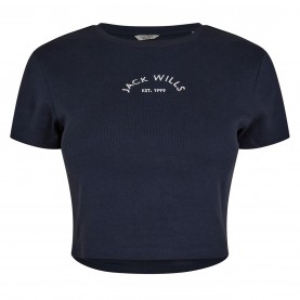дамски,топове,jack,wills,cropped,baby,tee,navy