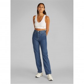 дамски,дънки,calvin,klein,jeans,high,rise,straight,denim,medium