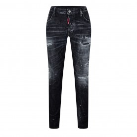 дънки,мъжки,дънки,dsquared2,distressed,paint,splatter,jeans,black
