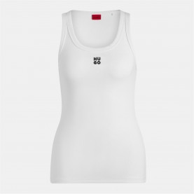 Потник Hugo Logo Tank Top - White потник,дамски,топове,hugo,logo,tank,top,white