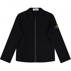 риза,с,дълъг,ръкав,stone,island,kids,canvas,dyed,cotton,long,sleeve,overshirt,black,v0129