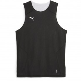 Фланелка Puma Mens Hoops Team Reverse Practice Performance Basketball Jersey - Black фланелка,мъжки,блузи,с,яка,мъжки,тениски,мъжки,потници,puma,men,s,hoops,team,reverse,practice,performance,basketball,jersey,black