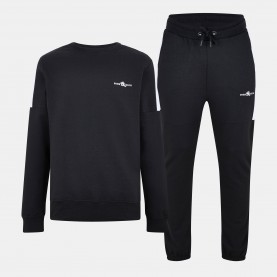 Мъжки анцуг Born Rich BornRich Brushback Sweat Tracksuit Mens - Black мъжки,анцуг,мъжки,екипи,born,rich,bornrich,brushback,sweat,tracksuit,mens,black