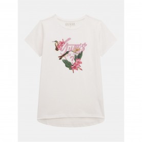 юношеска,тениска,детски,облекла,guess,short,sleeve,graphic,t,shirt,juniors,pure,wht,g011