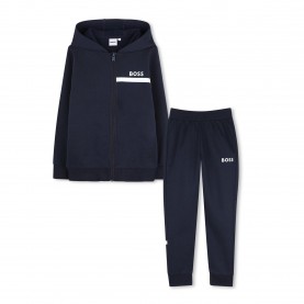 Анцуг Boss Kids Fleece Tracksuit - Navy анцуг,детски,екипи,boss,kids,fleece,tracksuit,navy
