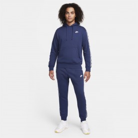Мъжки анцуг Nike Club Fleece Mens Graphic Hooded Tracksuit - Navy/White мъжки,анцуг,разпродажба,nike,мъжки,екипи,nike,club,fleece,mens,graphic,hooded,tracksuit,navy,white