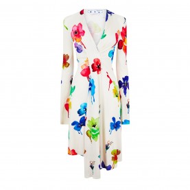 рокля,дамски,ризи,off,white,floral,dress,black,zebra