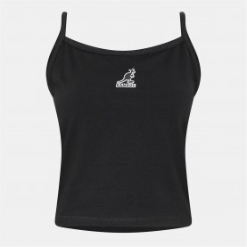 потник,дамски,топове,kangol,women's,sleeveless,slim,fit,cami,top,black