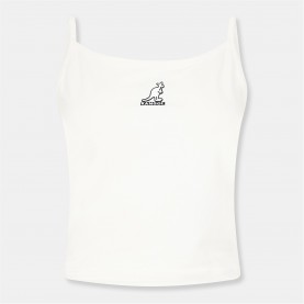 потник,дамски,топове,kangol,women's,sleeveless,slim,fit,cami,top,white