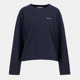Тениска Barbour Lavensdale Long-Sleeved T-Shirt - Navy тениска,дамски,топове,barbour,lavensdale,long,sleeved,t,shirt,navy