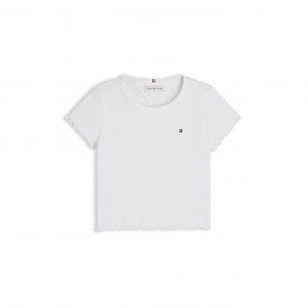 детски,3/4,панталони,tommy,hilfiger,essential,rib,top,ss,white,ybr