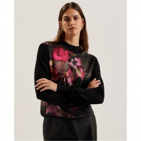 тениска,дамски,топове,ted,baker,woven,tee,ld99,black